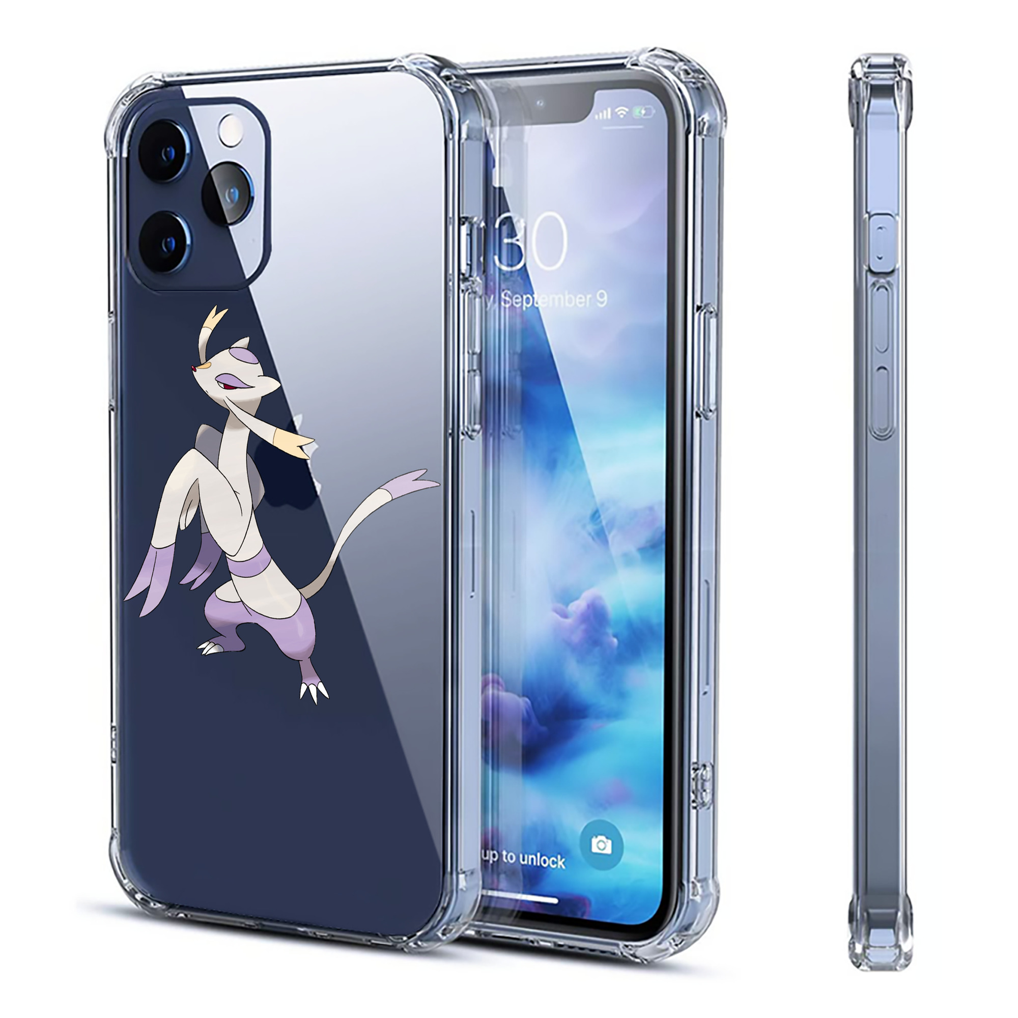 （画像用） ポケットモンスター Pokémon 【iPhone 12シリーズ対応】透明スマホケース（クリアソフトケース）